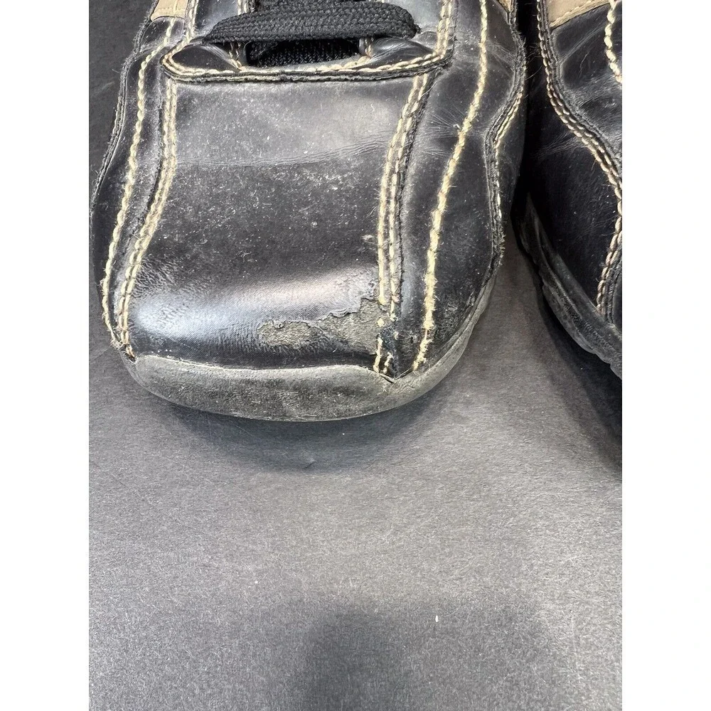 Men's Leather Driving Loafers Black Brown‎ Size 9 American Eagle Casual Comfort